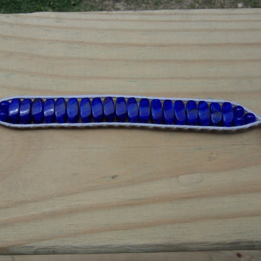 Handmade cobalt wrap - Picture 2 of 3